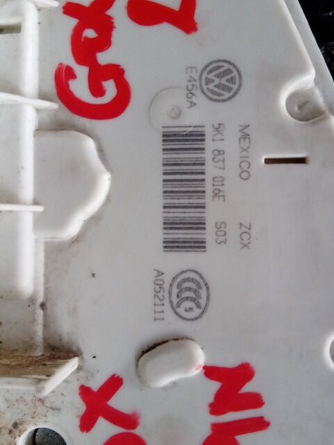 SERRATURA ANT. DX 7 PIN VOLKSWAGEN GOLF VII 2015 5K1837016E — foto 2