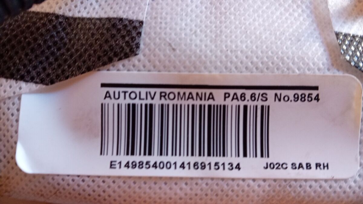 AIRBAG SEDILE PASSEGGERO NISSAN NOTE 2014 J02CSABRH — foto 3