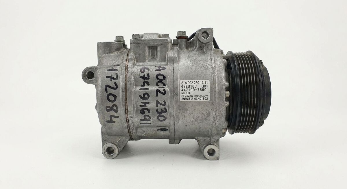COMPRESSORE A/C MERCEDES CLASSE A 2006 1.5 BENZ. PULEGGIA IN PLASTICA A0022301311 — foto 5