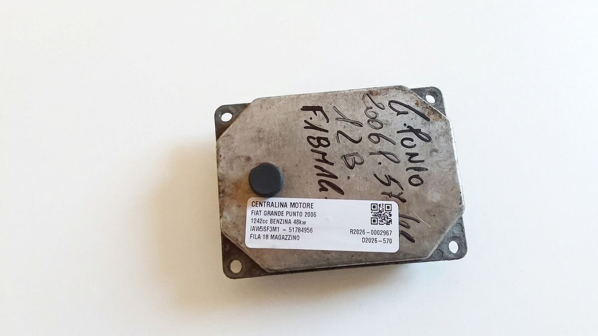 CENTRALINA MOTORE FIAT GRANDE PUNTO 2006 1.2 BENZ. IAW5SF3M1 - 51784956