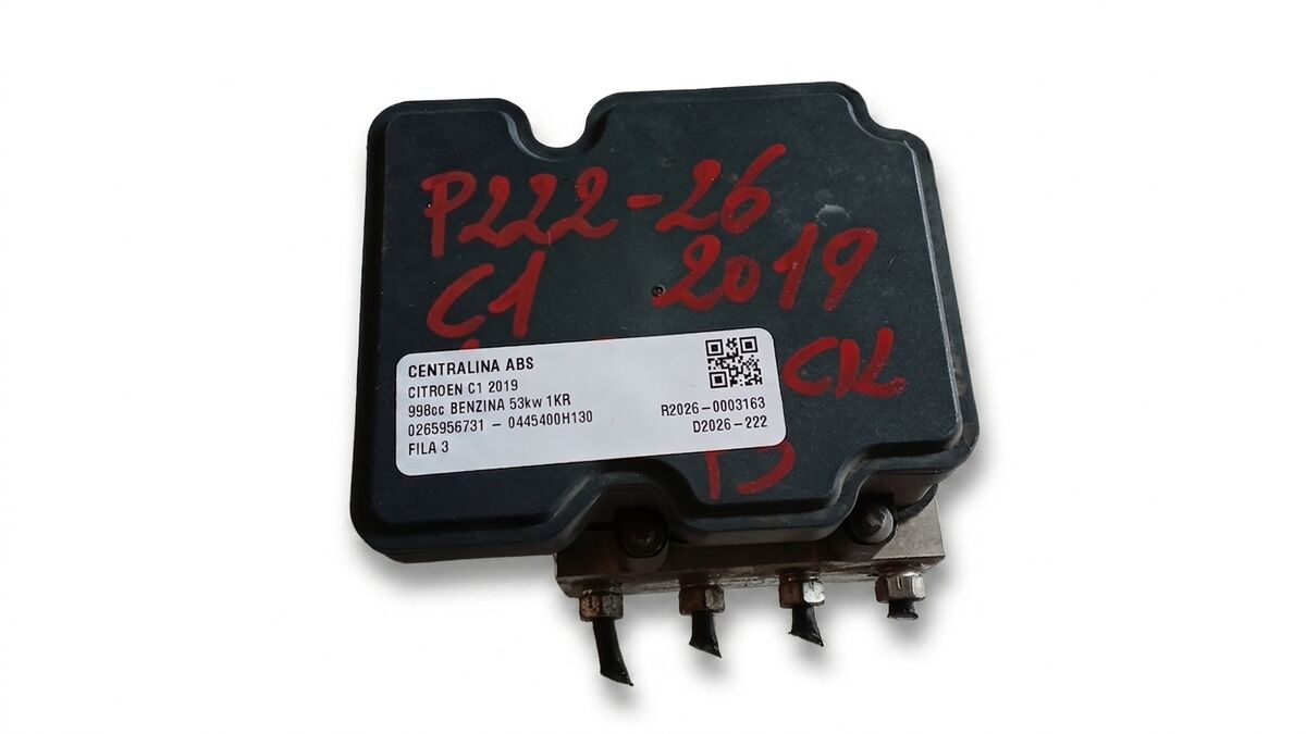 CENTRALINA ABS CITROEN C1 2019 1.0 BENZ. BOSCH 0265956731 - 0445400H130 — foto 2