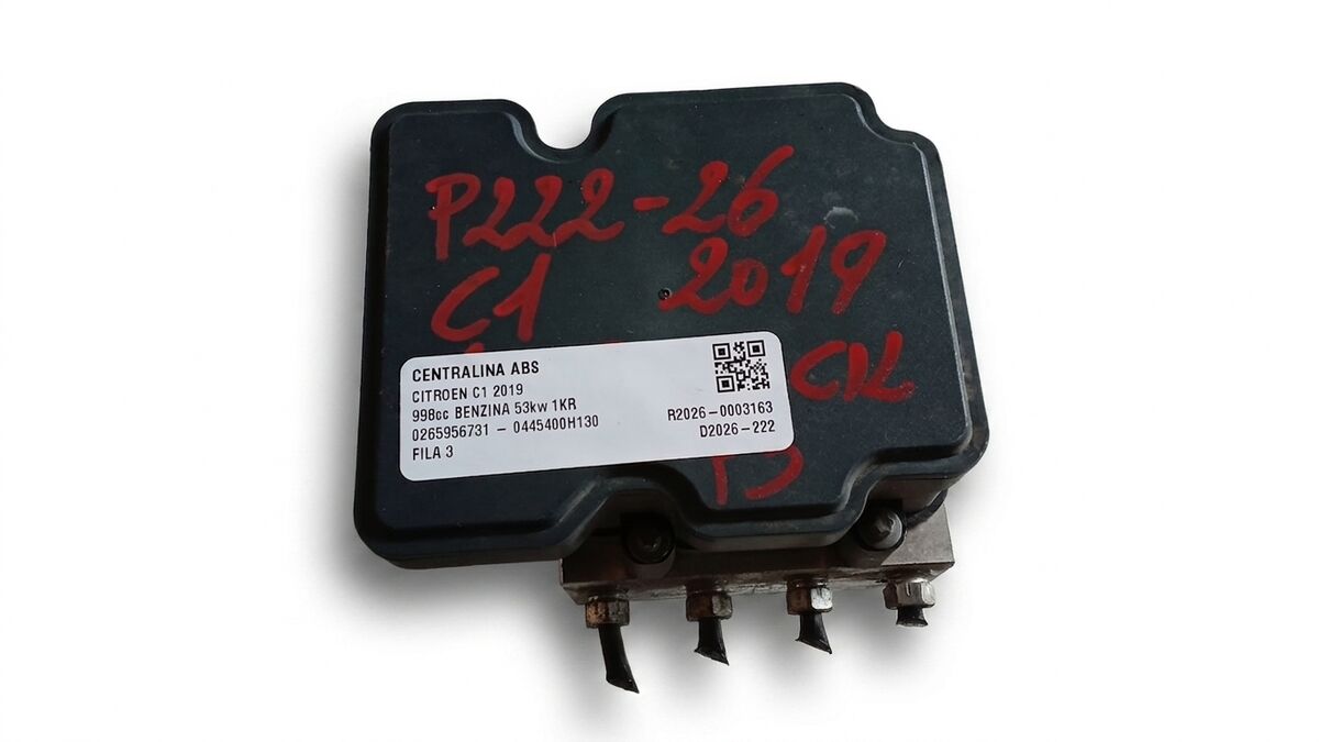 CENTRALINA ABS CITROEN C1 2019 1.0 BENZ. BOSCH 0265956731 - 0445400H130 — foto 10
