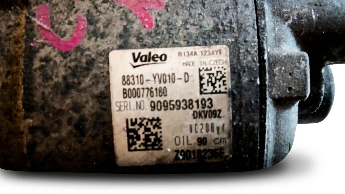 COMPRESSORE A/C CITROEN C1 2019 1.0 BENZ. 88310YV010D — foto 5