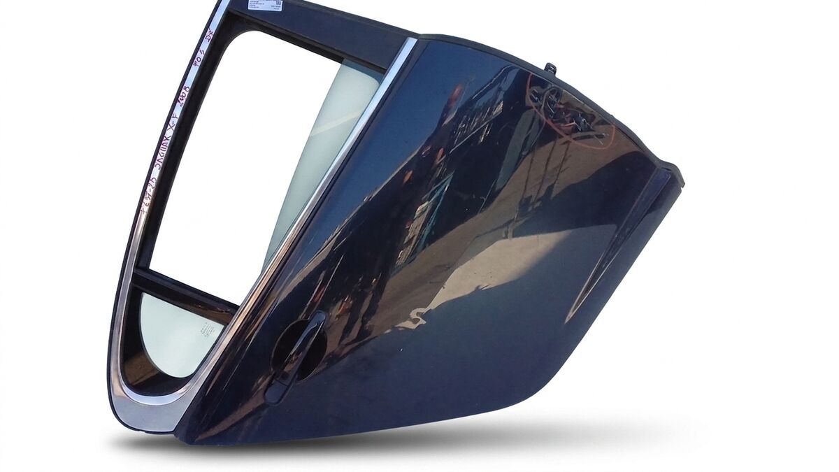 PORTA POSTERIORE DESTRA JAGUAR XF 2008 BLU SCURO — foto 2