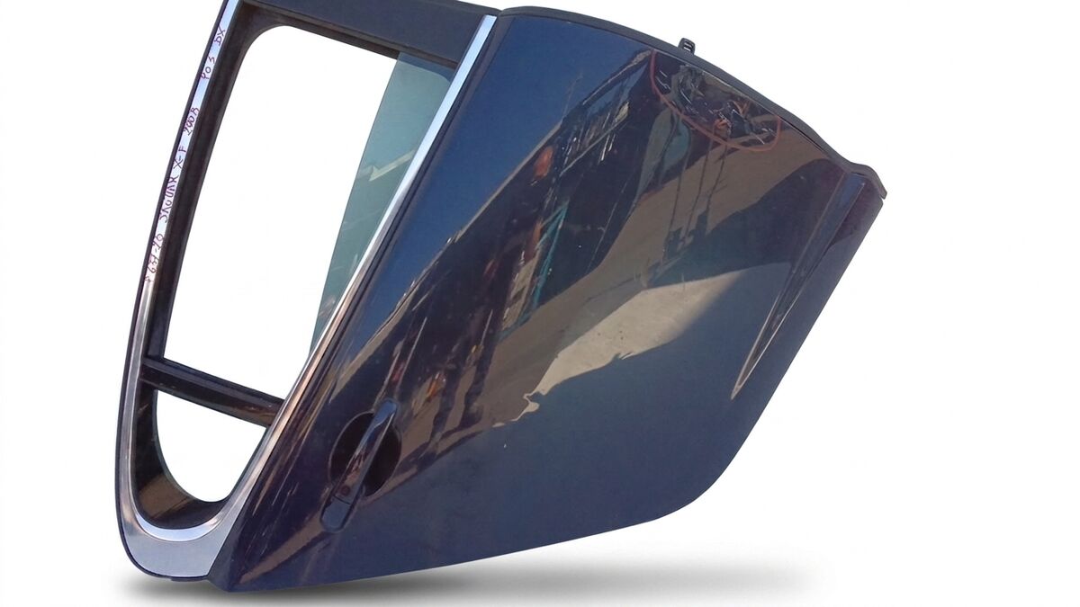 PORTA POSTERIORE DESTRA JAGUAR XF 2008 BLU SCURO — foto 4