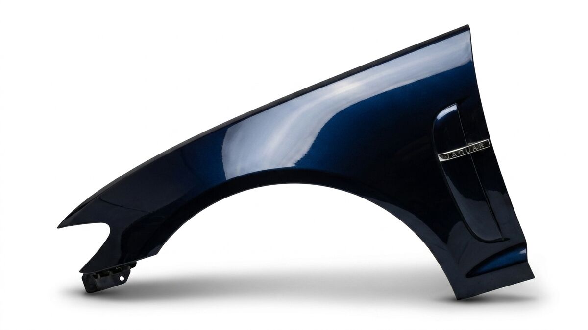 PARAFANGO ANTERIORE SINISTRO JAGUAR XF 2008 BLU SCURO — foto 3