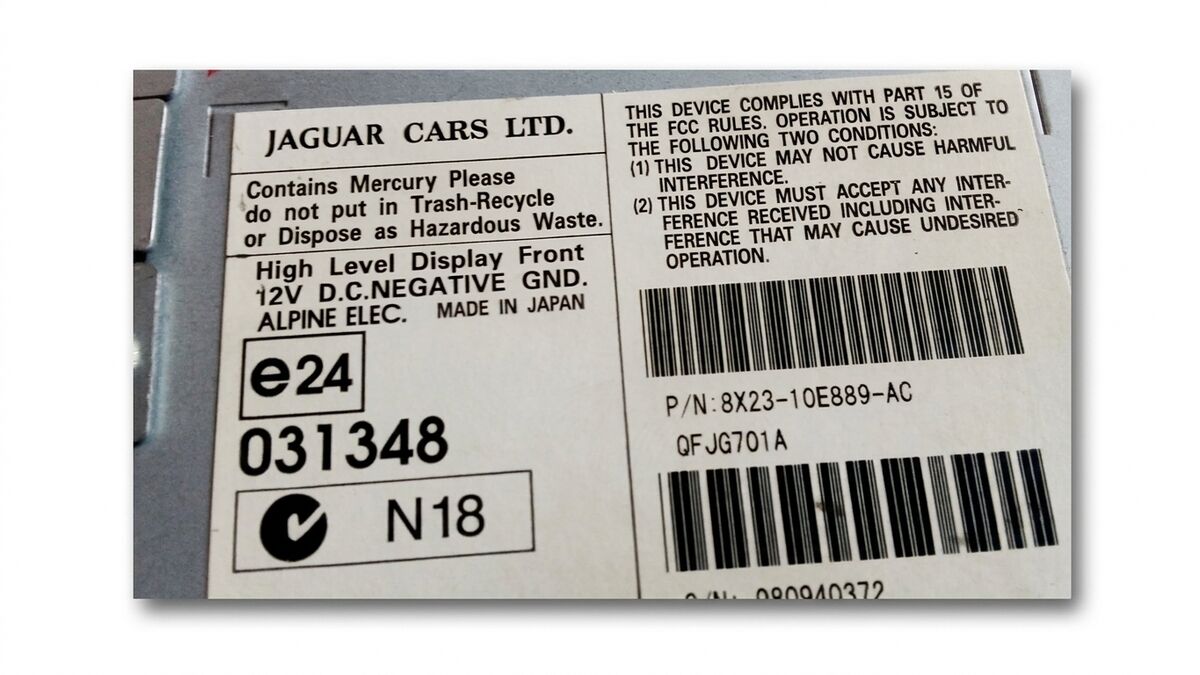 DISPLAY MULTIFUNZIONE JAGUAR XF 2008 8X2310E889AC — foto 3