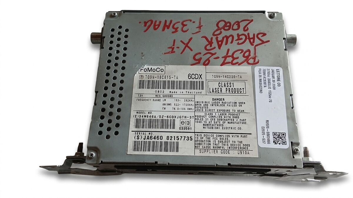 LETTORE CD JAGUAR XF 2008 7G9N14C230TA — foto 2