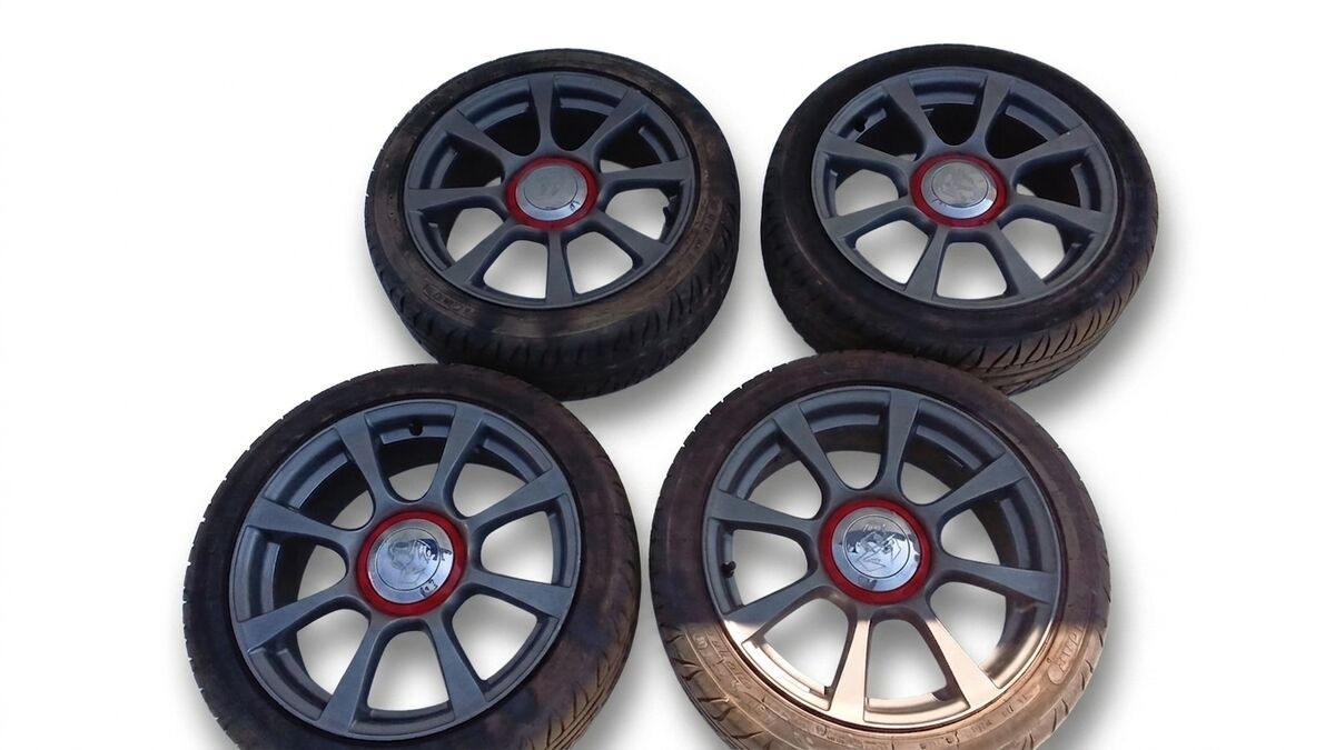 4 CERCHI 500 ABARTH 2015 CON PNEUMATICI 195/45/16