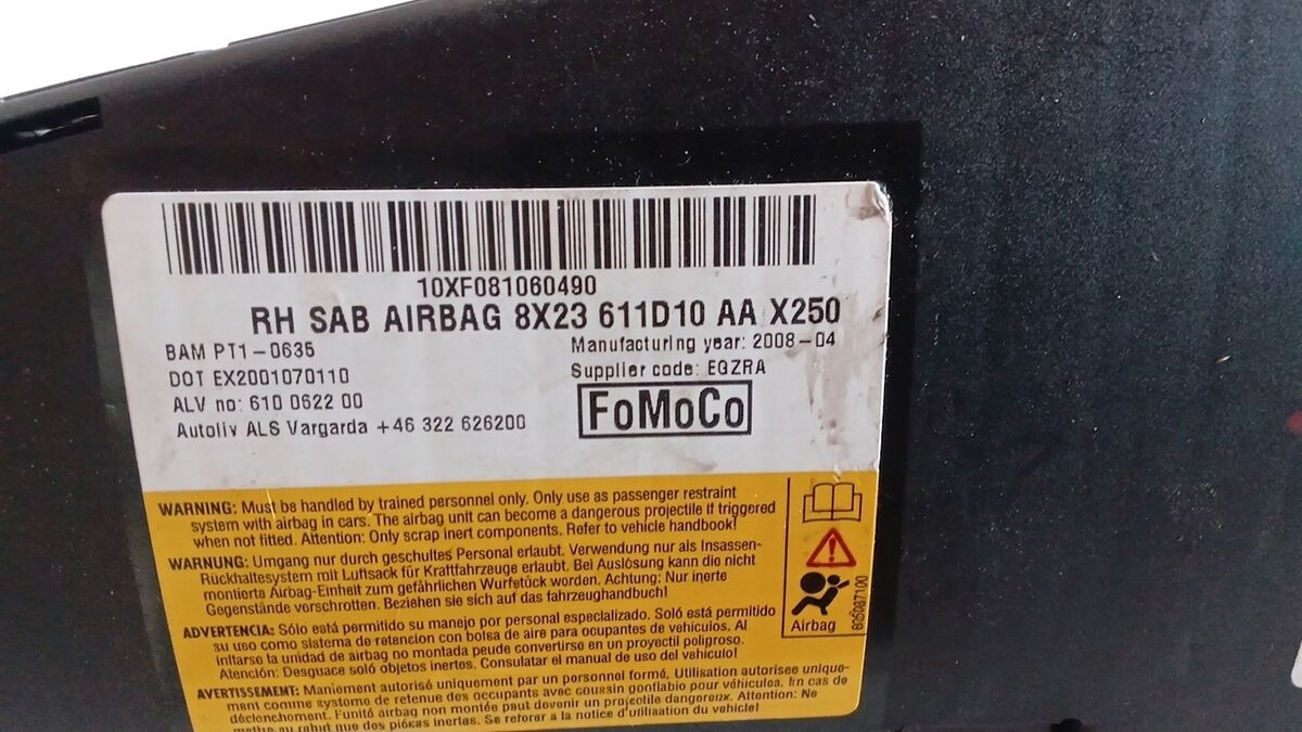 AIRBAG SEDILE PASSEGGERO JAGUAR XF 2008 8X23611D10AA — foto 3