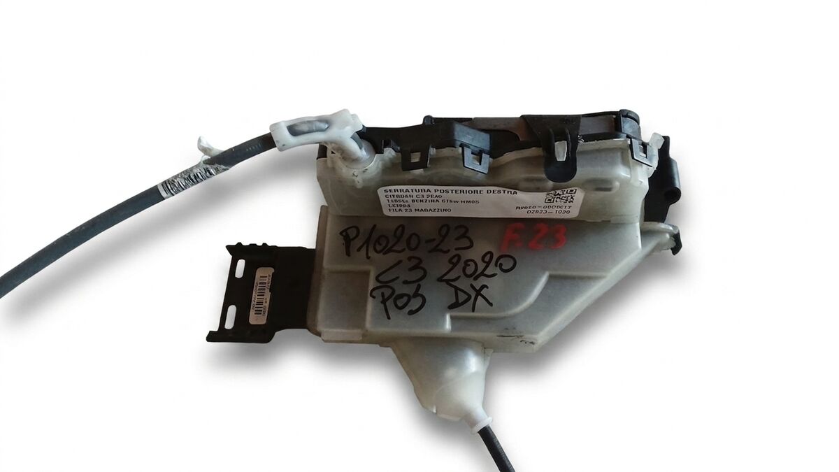 SERRATURA POSTERIORE DESTRA CITROEN C3 2020 6 PIN 123984