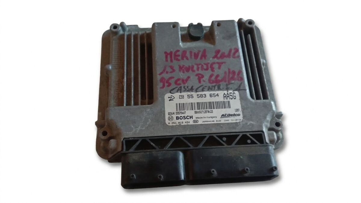 CENTRALINA MOTORE OPEL MERIVA 2012 1.3 MULTIJET 95CV BOSCH 0281018454 - 55583654