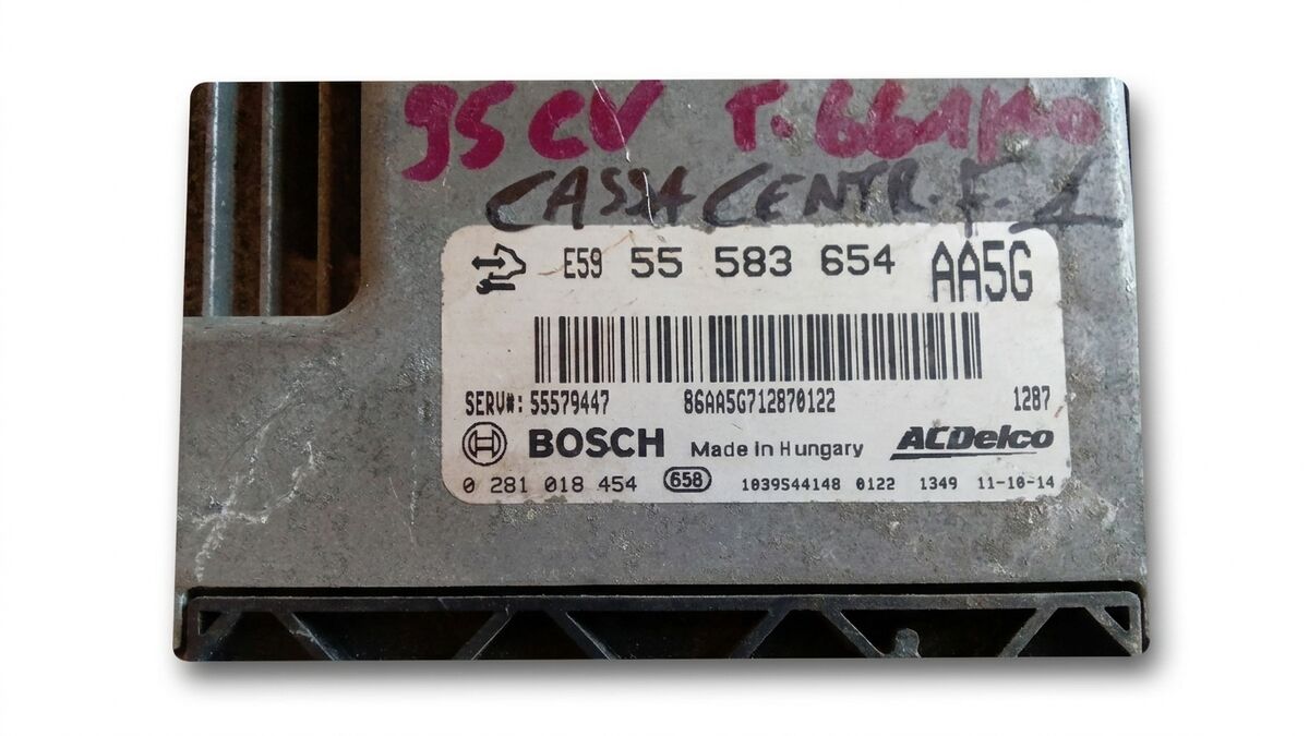 CENTRALINA MOTORE OPEL MERIVA 2012 1.3 MULTIJET 95CV BOSCH 0281018454 - 55583654 — foto 3