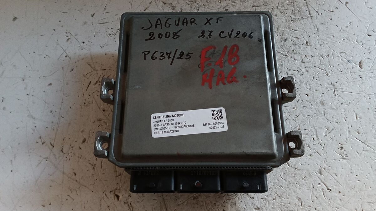 CENTRALINA MOTORE JAGUAR XF 2008 2.7 D. 206CV 5WS40535GT - 8X2Q12A650KAE — foto 2