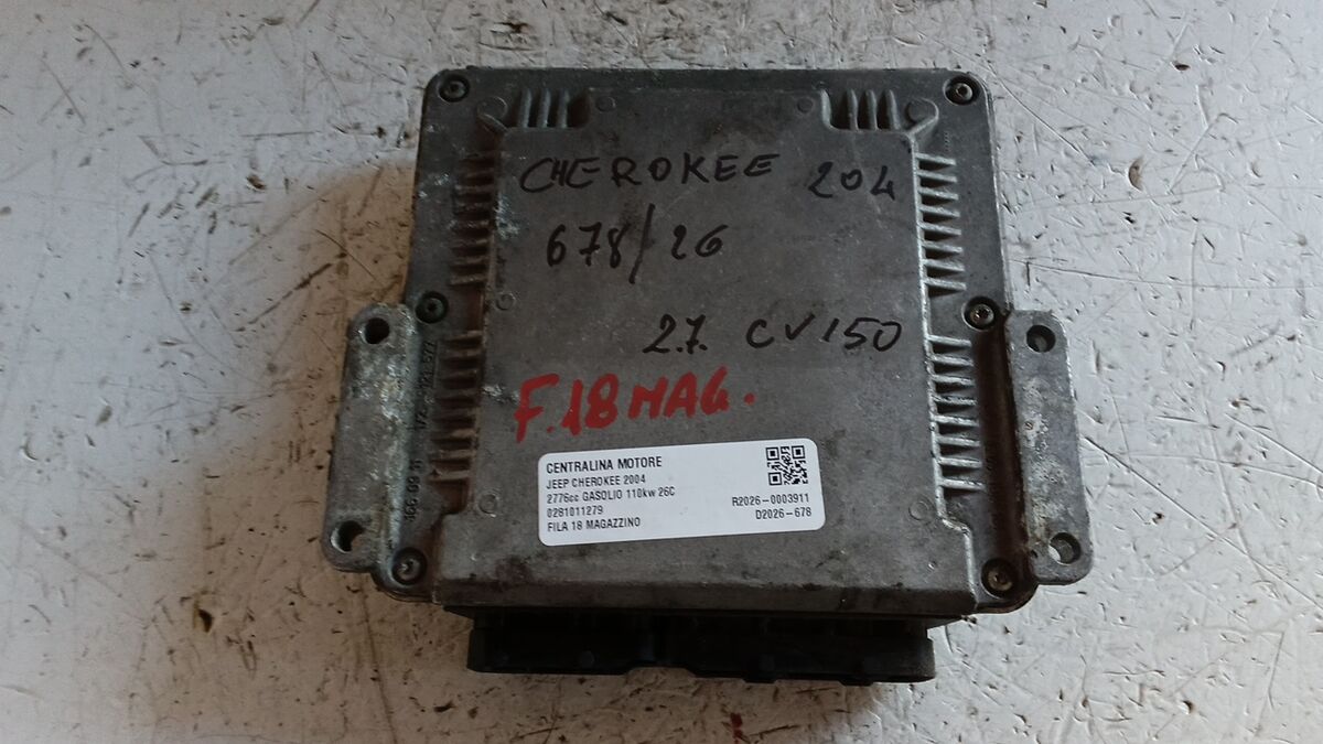 CENTRALINA MOTORE JEEP CHEROKEE 2004 2.5 T.D. 150CV BOSCH 0281011279 — foto 2