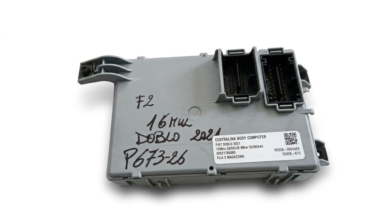 CENTRALINA BODY INTERNO AUT0 FIAT DOBLO' 2021 1.6 MULTIJET 00521780060