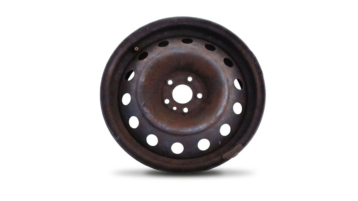 CERCHIO IN FERRO 16 FIAT 500L 2013 5 BUCHI