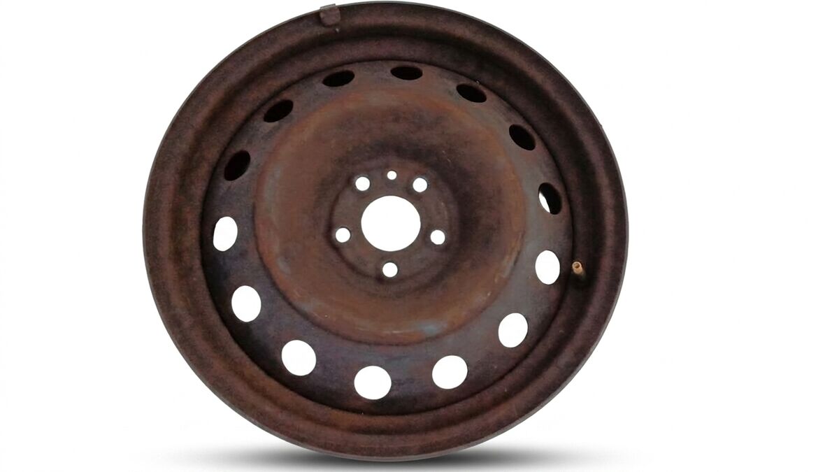 CERCHIO IN FERRO 16 FIAT 500L 2013 5 BUCHI — foto 2