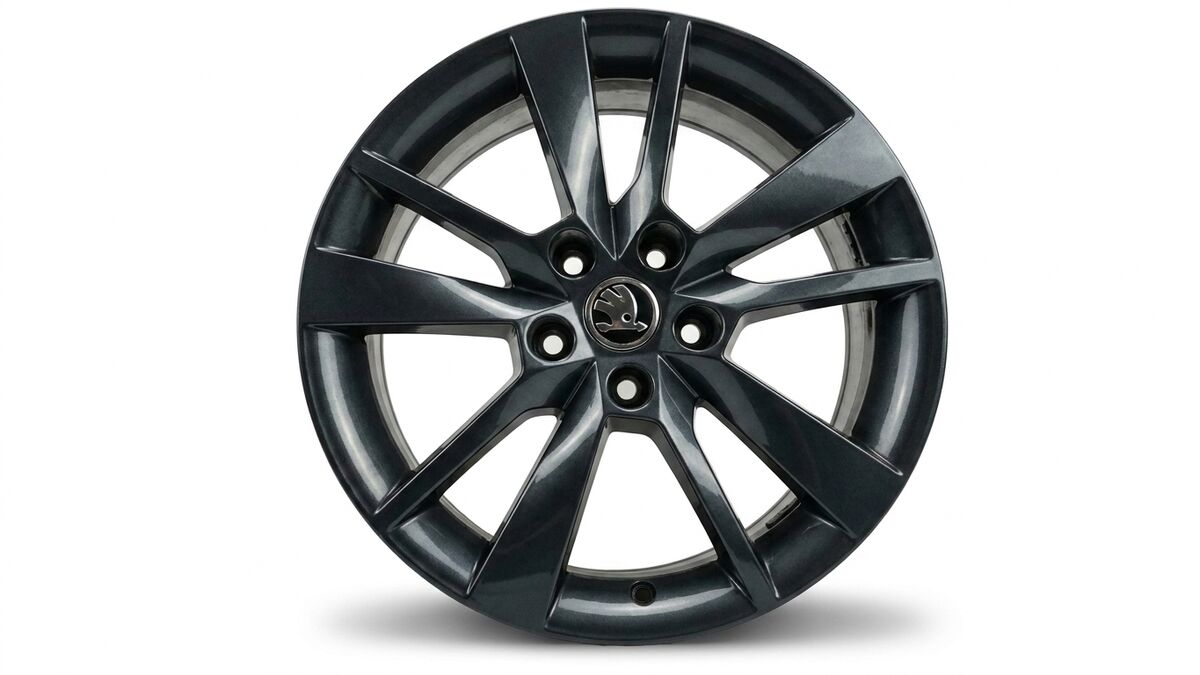 CERCHIO IN LEGA 17 SKODA OCTAVIA 2019 5 BUCHI — foto 2