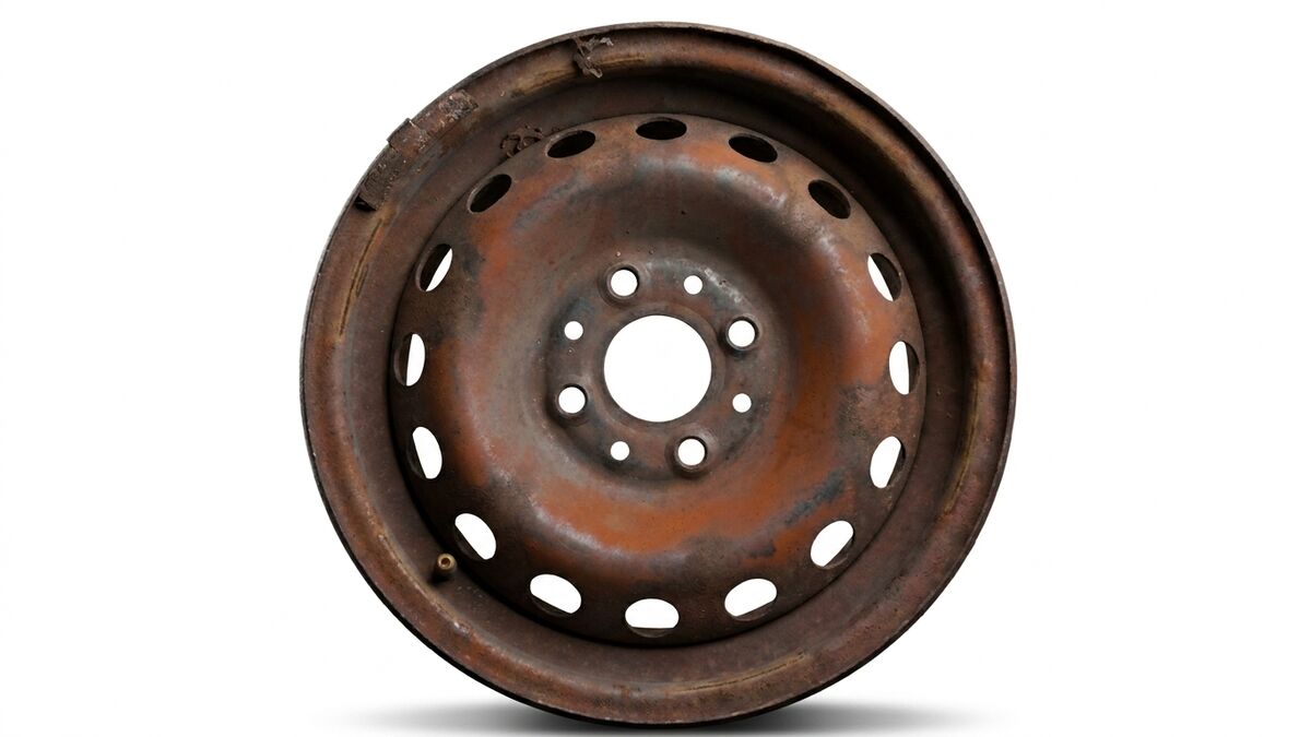 CERCHIO IN FERRO 13 FIAT PANDA 2006 — foto 2