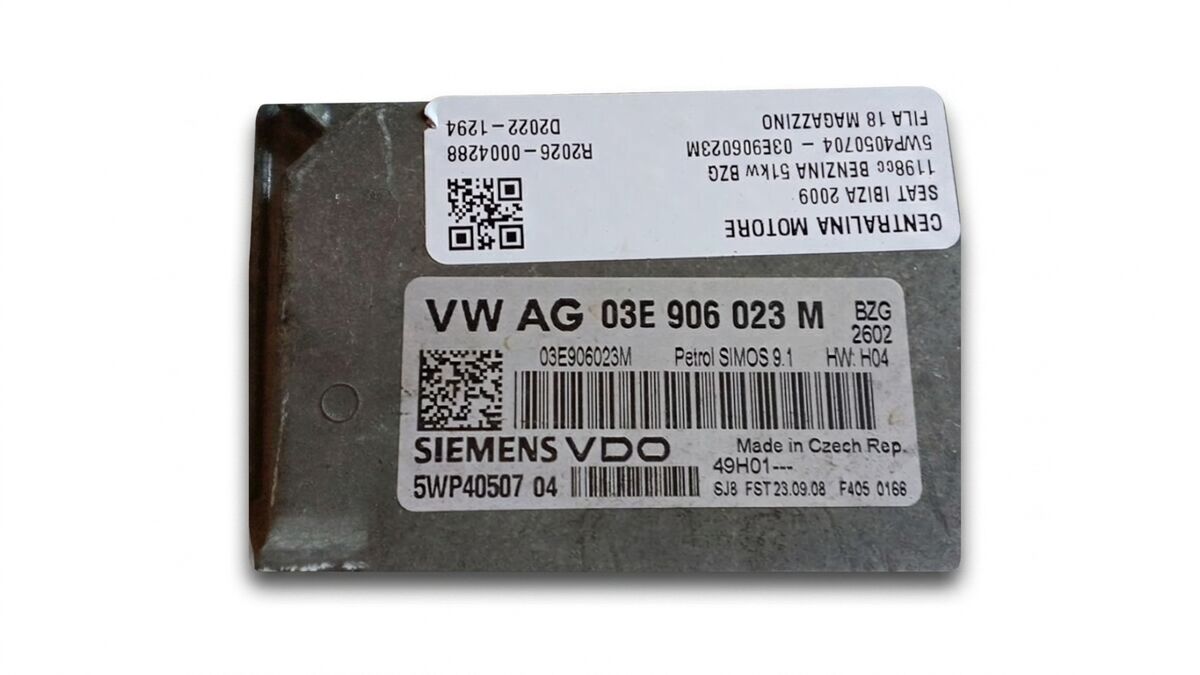 CENTRALINA MOTORE SEAT IBIZA 2009 1.2 BENZ. 5WP4050704 - 03E906023M — foto 2