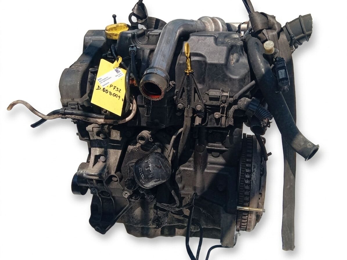 MOTORE RENAULT MEGANE 2005 1.5 DCI SIEMENS SCARICO OLIO TURBINA CENTRALE TUBO DI FERRO (K9K P7)