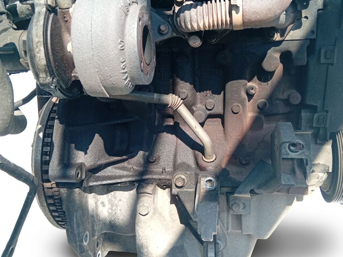 MOTORE RENAULT MEGANE 2005 1.5 DCI SIEMENS SCARICO OLIO TURBINA CENTRALE TUBO DI FERRO (K9K P7) — foto 6