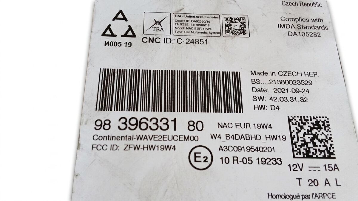 AUTORADIO OPEL MOKKA B 2021 CON NAVIGATORE 9839633180 — foto 4