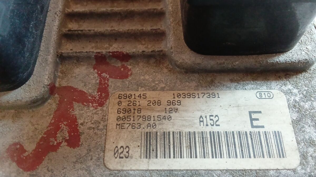 CENTRALINA MOTORE FIAT GRANDE PUNTO 2006 1.4 BENZ. BOSCH 0261208969 - 00517981540 — foto 3