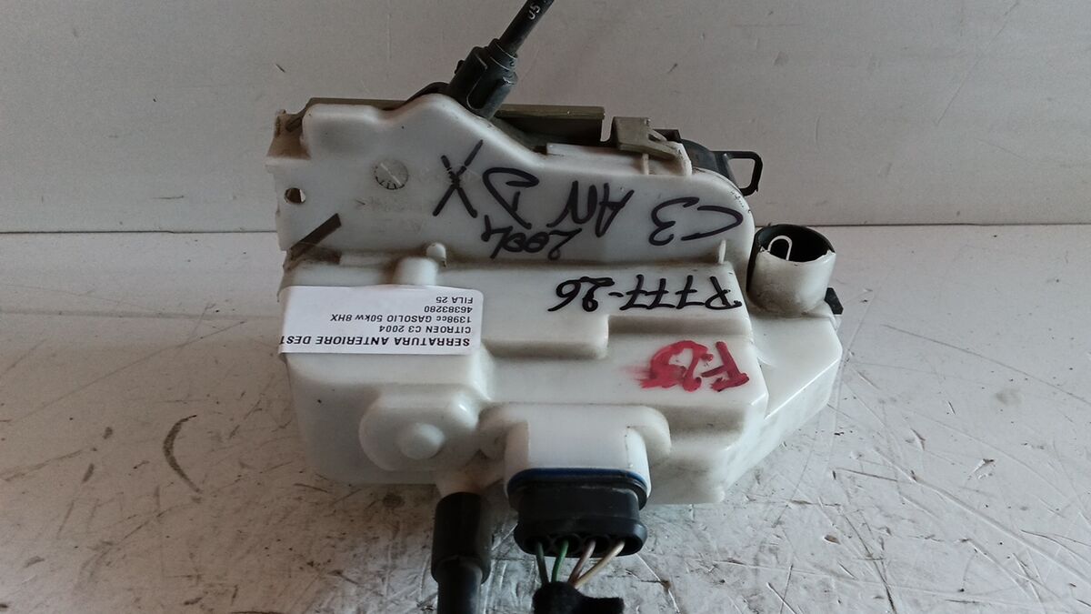SERRATURA ANTERIORE DESTRA CITROEN C3 2004 4 PIN 46383280 — foto 2