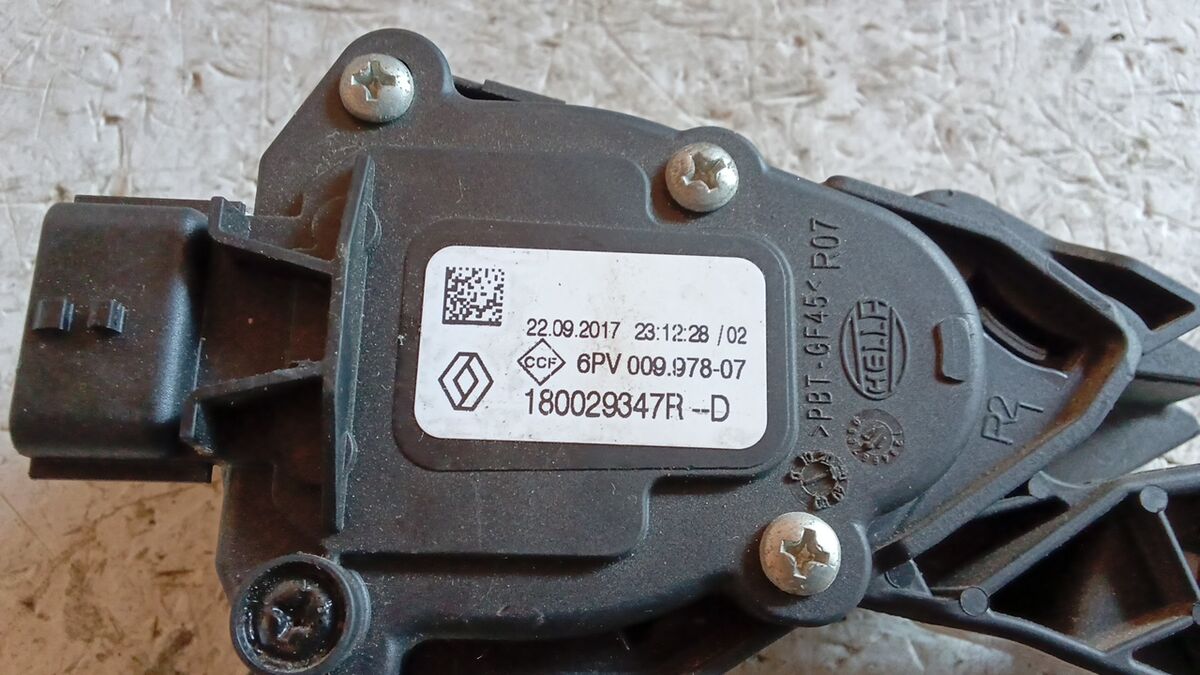 PEDALE ACCELLERATORE RENAULT CLIO 2017 1.5 DCI 180029347R — foto 3