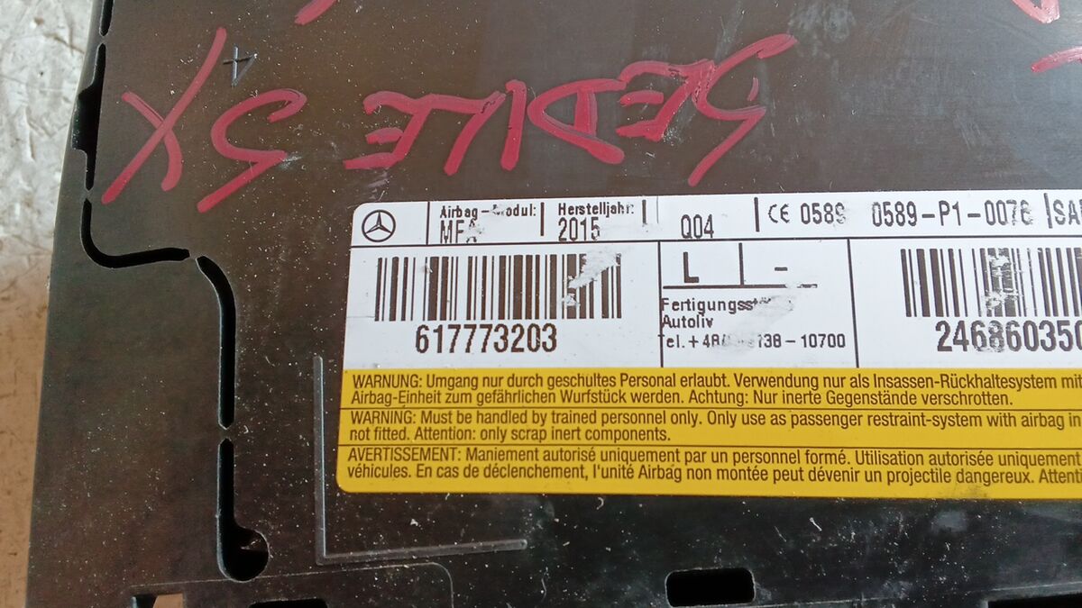 AIRBAG SEDILE GUIDA MERCEDES CLA 2015 617773203 — foto 3