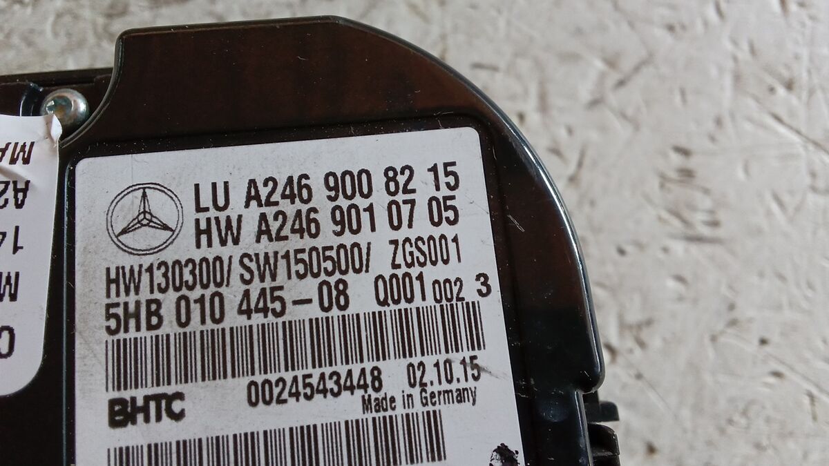 BLOCCO COMANDO CLIMATIZZAZIONE MERCEDES CLA 2015 1.5 D A2469010705 — foto 3