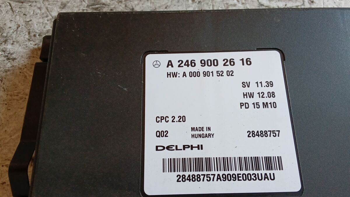 CENTRALINA SENSORI PARCHEGGIO MERCEDES CLA 2015 1.5 D A2469002616 — foto 3