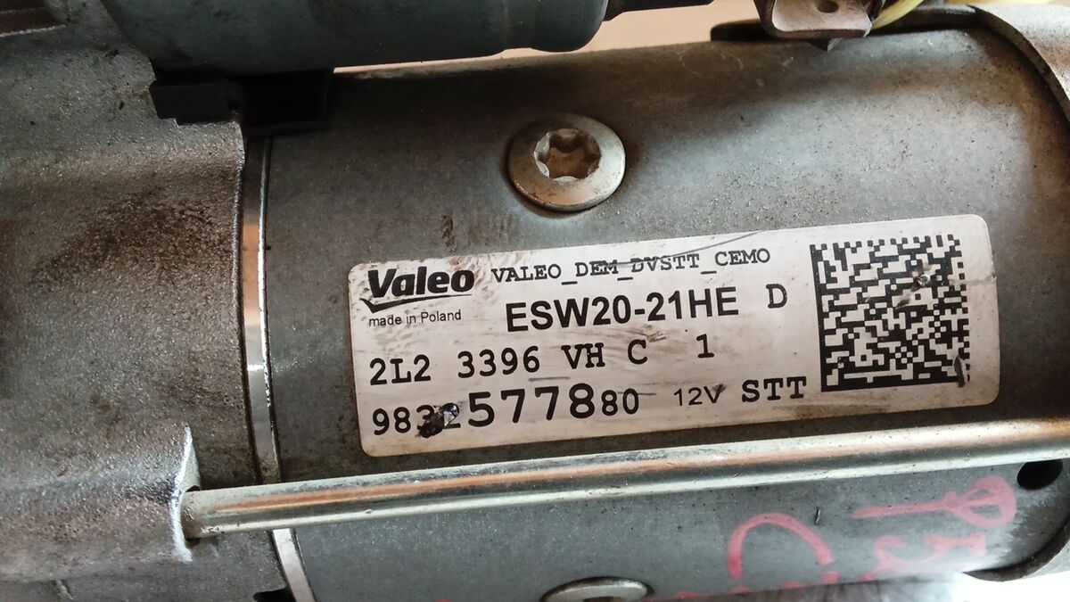 MOTORINO AVVIAMENTO CITROEN C3 2022 1.5 HDI 9832577880 — foto 5