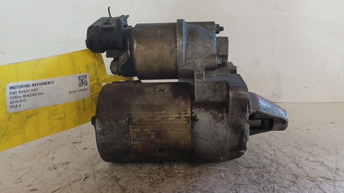 MOTORINO AVVIAMENTO FIAT PUNTO 2001 1.2 BENZ. 63101015