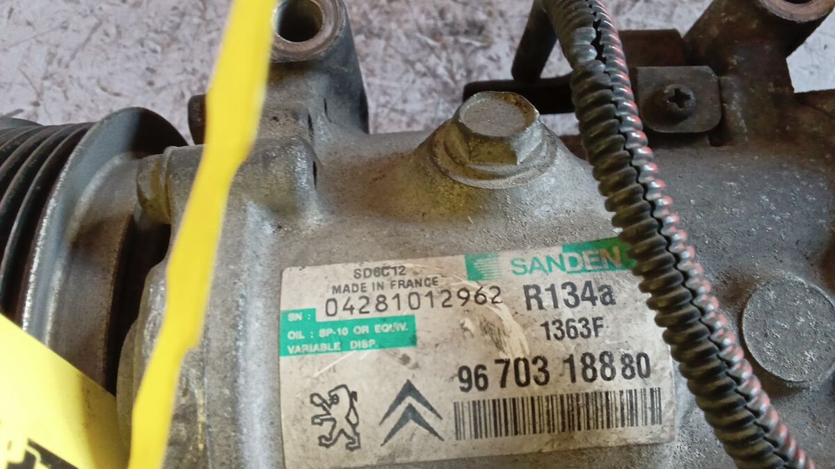 COMPRESSORE A/C CITROEN C3 2013 1.4 HDI 9670318880 — foto 5