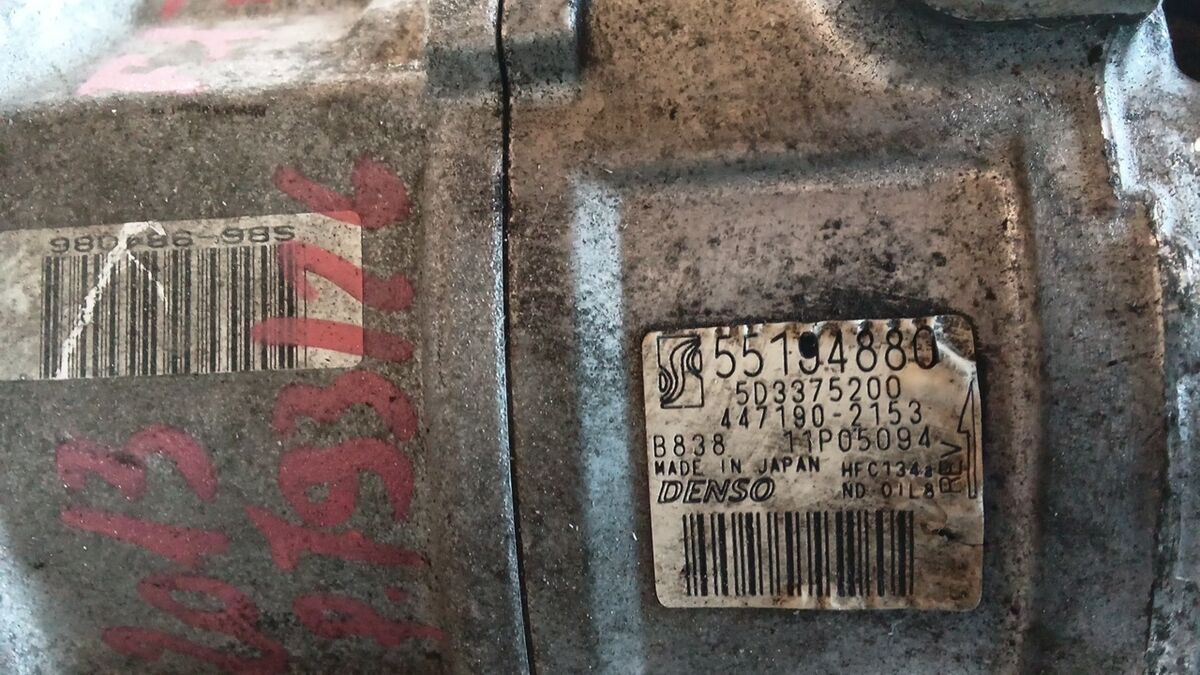 COMPRESSORE A/C FIAT PUNTO EVO 2013 1.4 BENZ/MET PULEGGIA IN PLASTICA 55194880 — foto 5