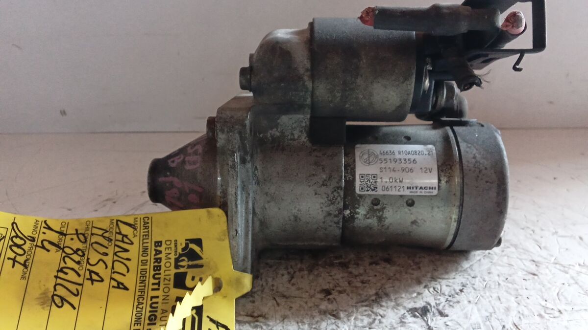 MOTORINO AVVIAMENTO LANCIA MUSA 2007 1.4 BENZ. 55193356 — foto 3