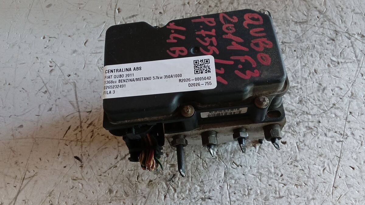 CENTRALINA ABS FIAT QUBO 2011 1.4 BENZ/MET BOSCH 0265232491