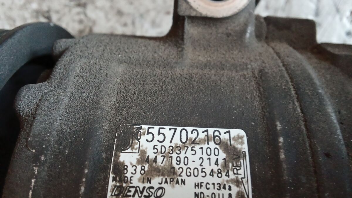 COMPRESSORE A/C FIAT GRANDE PUNTO 2006 1.3 MULTIJET PULEGGIA IN PLASTICA 55702161 — foto 5