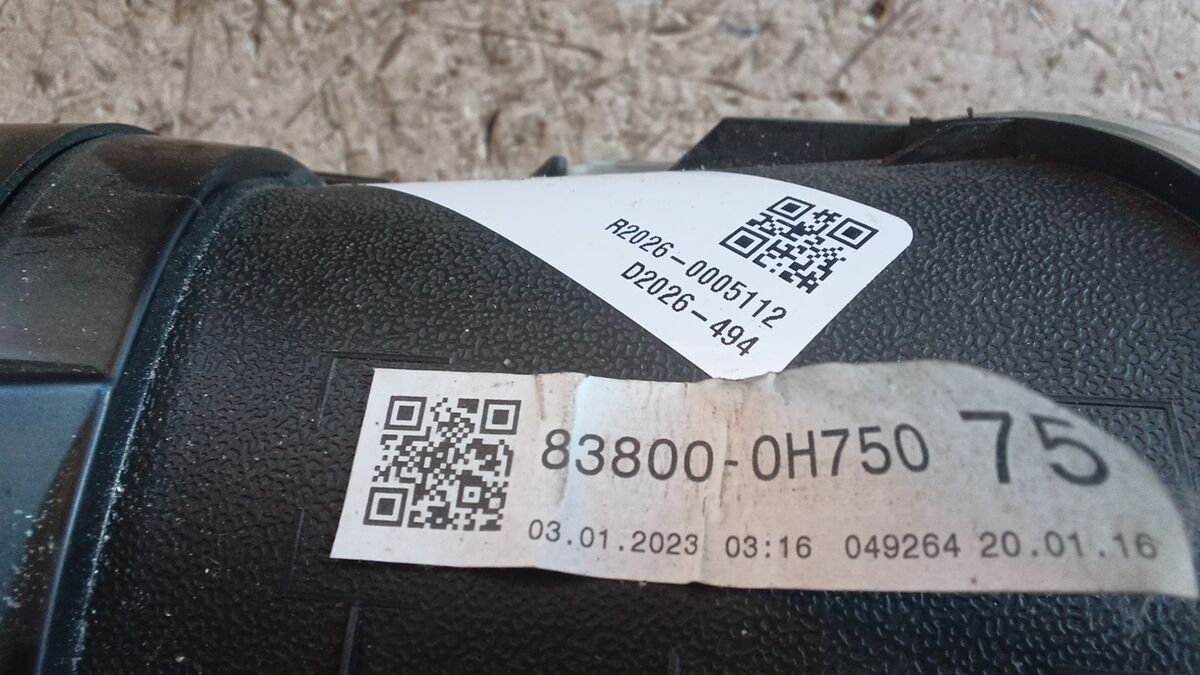 QUADRO STRUMENTI TOYOTA AYGO' X 2023 1.0 BENZ. 838000H750 — foto 3