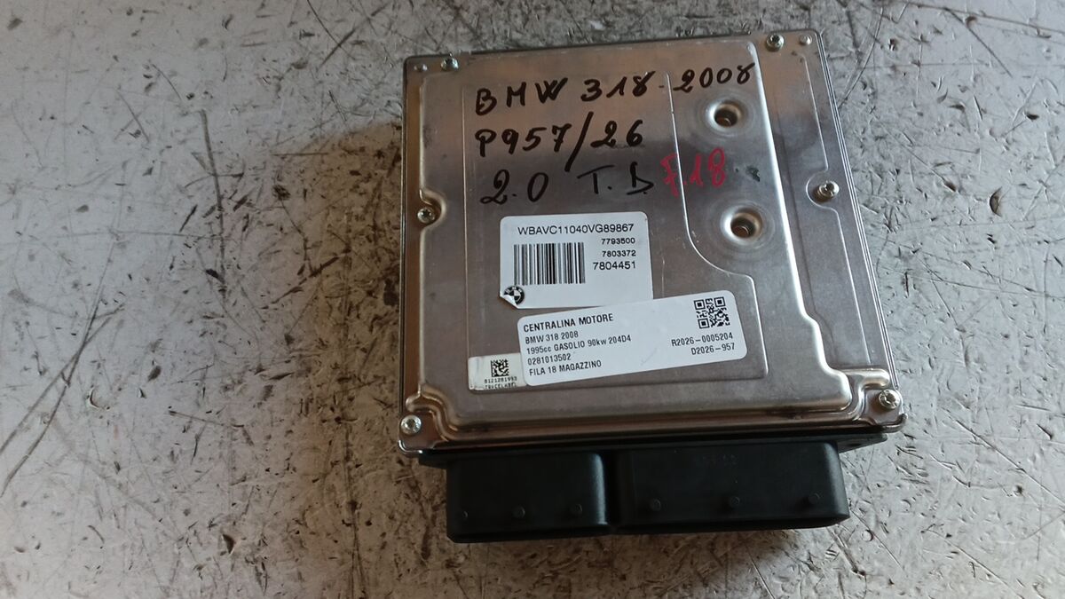 CENTRALINA MOTORE BMW 318 2008 2.0 T.D. BOSCH 0281013502 — foto 2