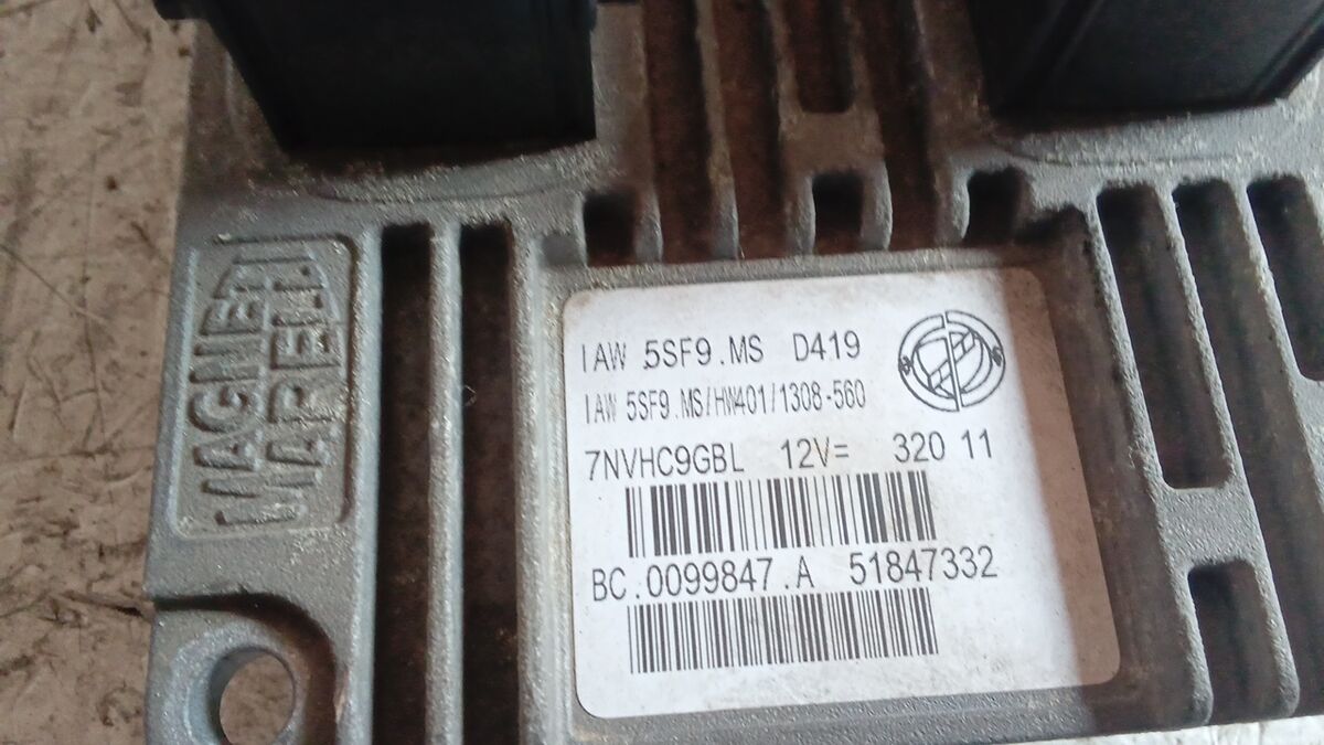 CENTRALINA MOTORE FIAT 500 2008 1.2 BENZ. IAW5SF9MS — foto 3