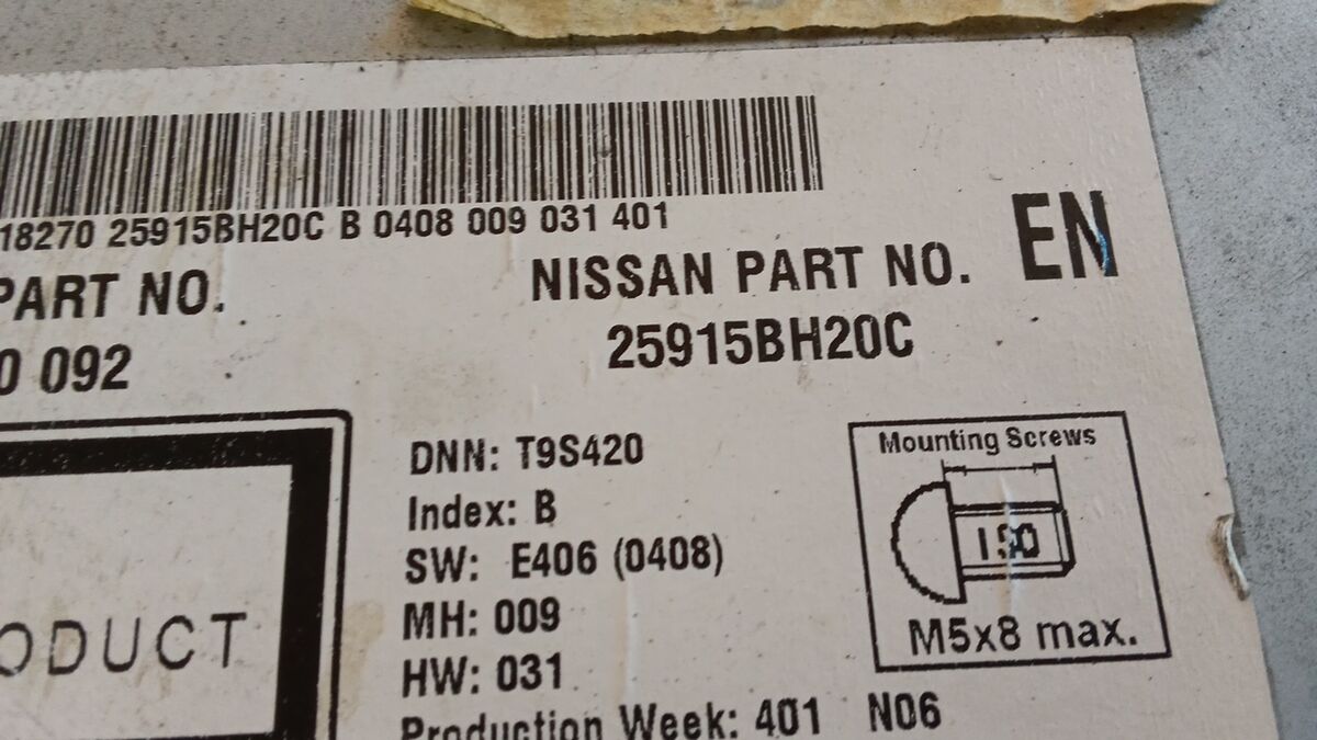 STEREO CON NAVIGATORE NISSAN QASHQAI 2010 25915BH20C — foto 3