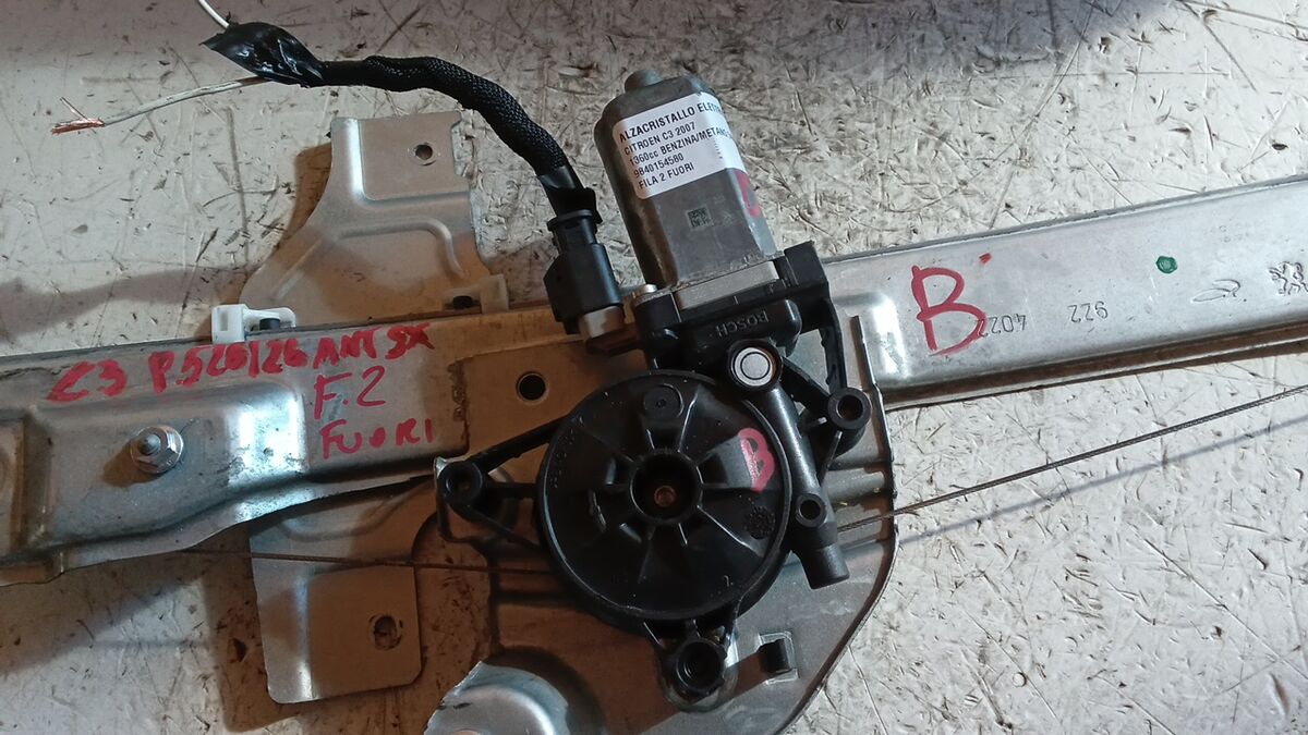 ALZACRISTALLO ANTERIORE SINISTRO CITROEN C3 2007 2 PIN 9840154580 — foto 3