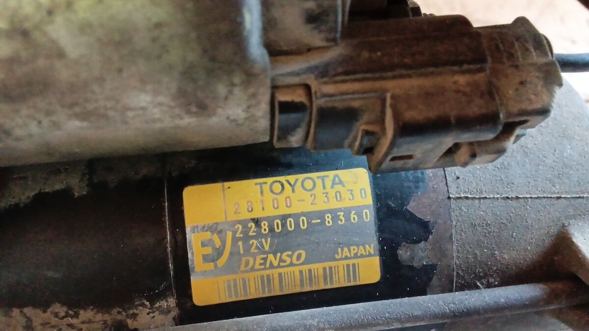 MOTORINO AVVIAMENTO TOYOTA YARIS 2000 1.0 BENZ. 2810023030 — foto 5