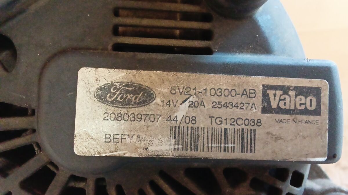 ALTERNATORE FORD FIESTA 2009 1.4 HDI 8V21100300AB — foto 5
