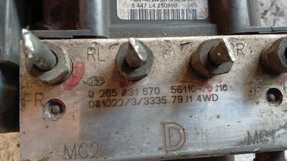 CENTRALINA ABS FIAT SEDICI 2008 BOSCH 0265231670 — foto 3