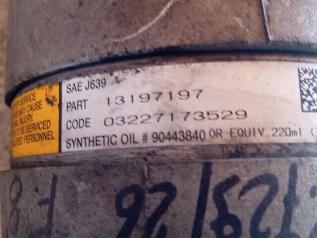 COMPRESSORE A/C FIAT CROMA 2005 1.9 MILTIJET 13197197 — foto 5